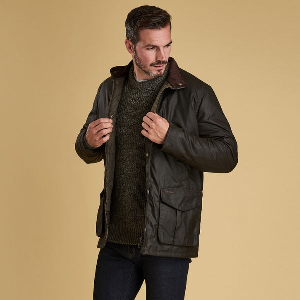 Barbour Hereford Wax Jacket - Olive 
