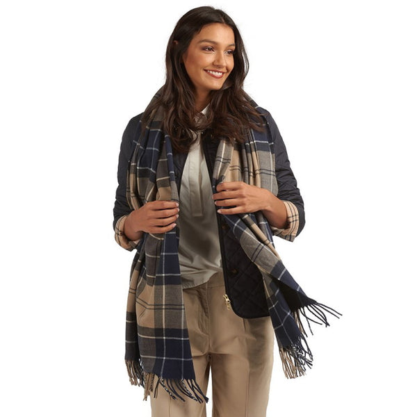 barbour hailes tartan wrap