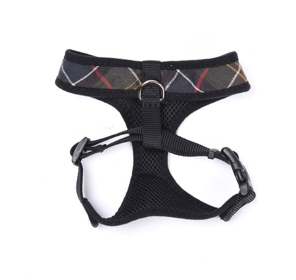 barbour tartan dog harness