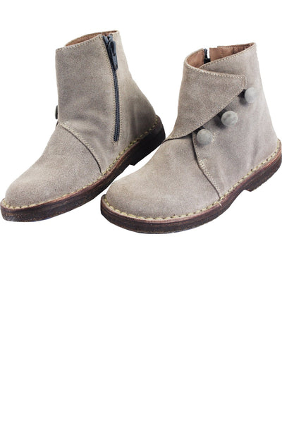 Beige Suede Girls Boots | Girls Ankle 