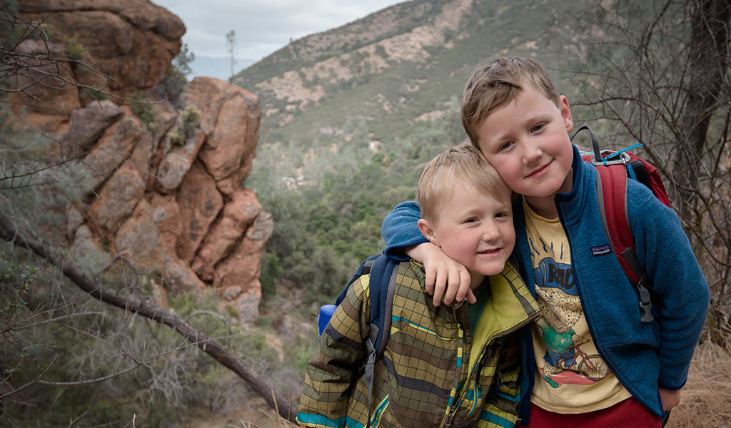 Boys on a Hike at Pinnacles National Park