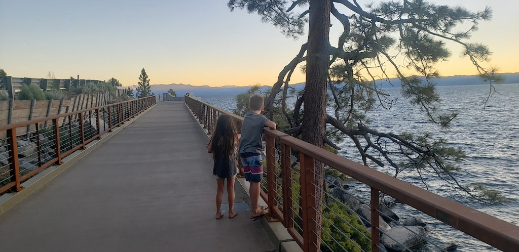 sunset at the Tahoe East Shore Trail