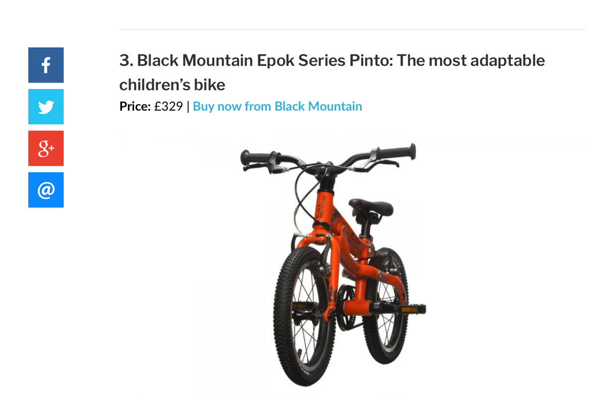 Best Children's Bikes Expert Review Black Mountain Pinto Lightweight 
