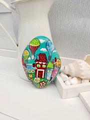 painted rock christine onward folk art interior decoration gift for her beach cottage house