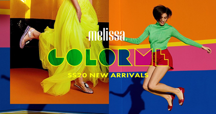Melissa 2020 Color Me jelly shoes which make your outfit pop!