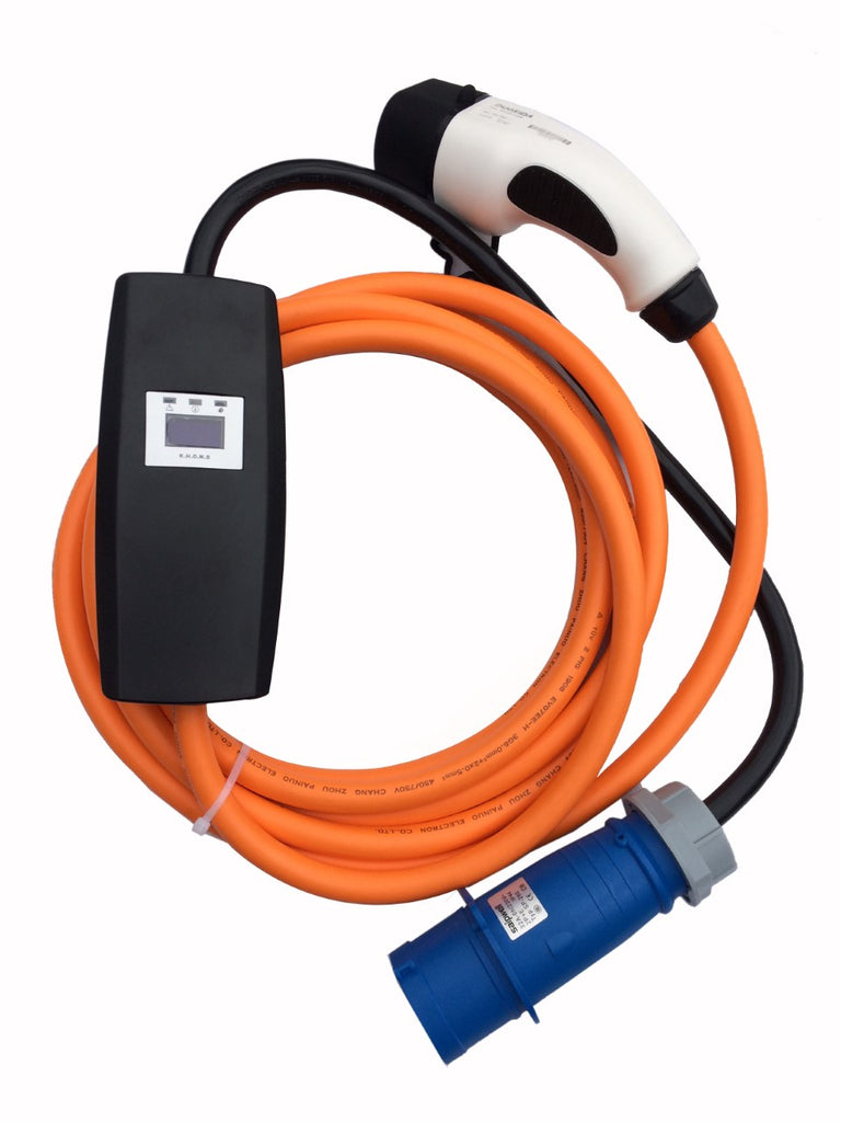 Commando / CEE to Type 2 EV Charging Cable, upto 7.3kw. BMW, Audi, Vol