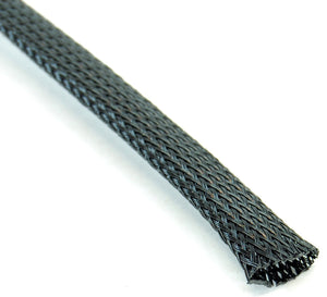 1/2 inch expandable braided sleeving - carbon colour