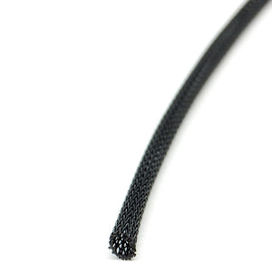 1/4 inch expandable braided sleeving - carbon colour