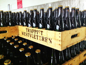 Cases of Westvleteren 12 ready to be loaded