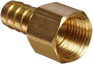 Brass 1/2 inch NPT female x 1/2 inch barb fitting