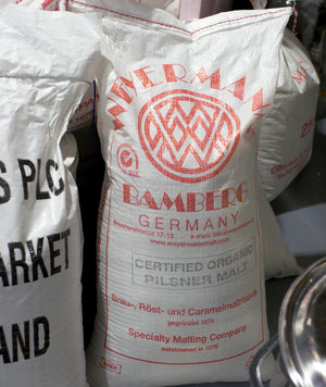 Weyermann Organic Pilsner Malt ready to be turned into beer