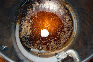 Clear wort at the end of mashing