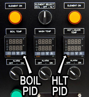 Standard 30A Electric Brewery Control Panel heating element controls