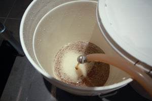 Filling bucket fermenters