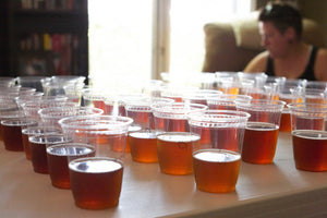 IPA samples were presented in small 6 oz plastic cups