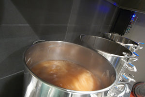 Vigorous boil underway in The Electric Brewery