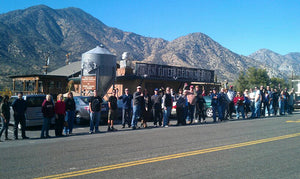 Lineup at Kern River Brewing Company in Nov 2011, shortly after winning gold at GABF