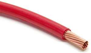 Red 6 gauge type T90/THWN/THHN wire, stranded