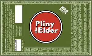 Russian River Pliny the Elder Double IPA bottle label