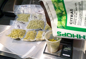 Storing hops and dry yeast. Step 4: Fill pouches