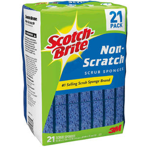 blue non-scratch scrub sponge
