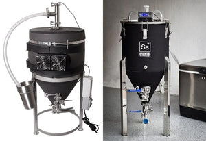 Chilled conical fermenters