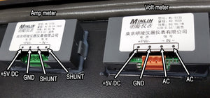 Amp and volt meter pinouts
