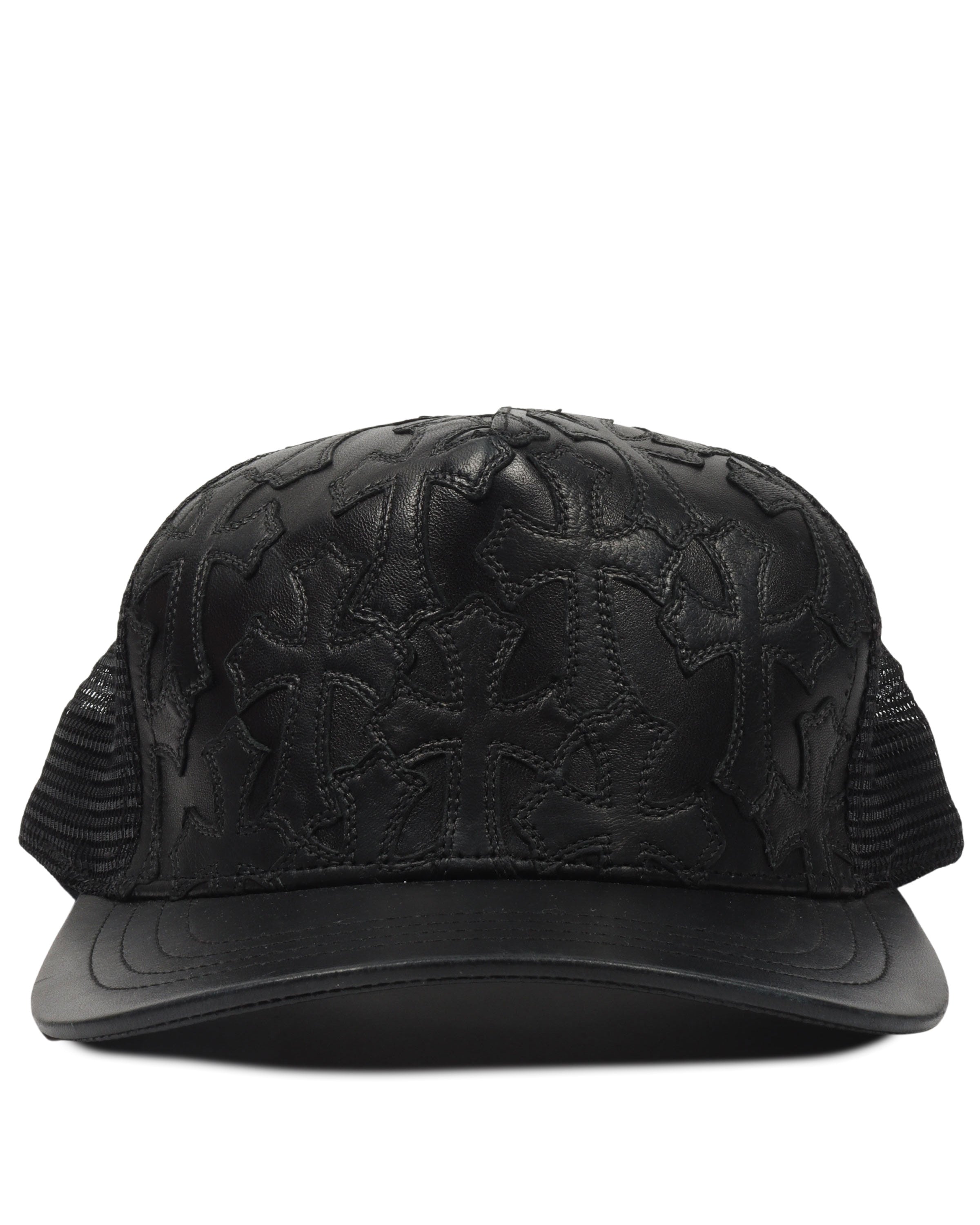 クロムハーツ☆ Cross Leather Stitched Hat☆ | finiscapital.com