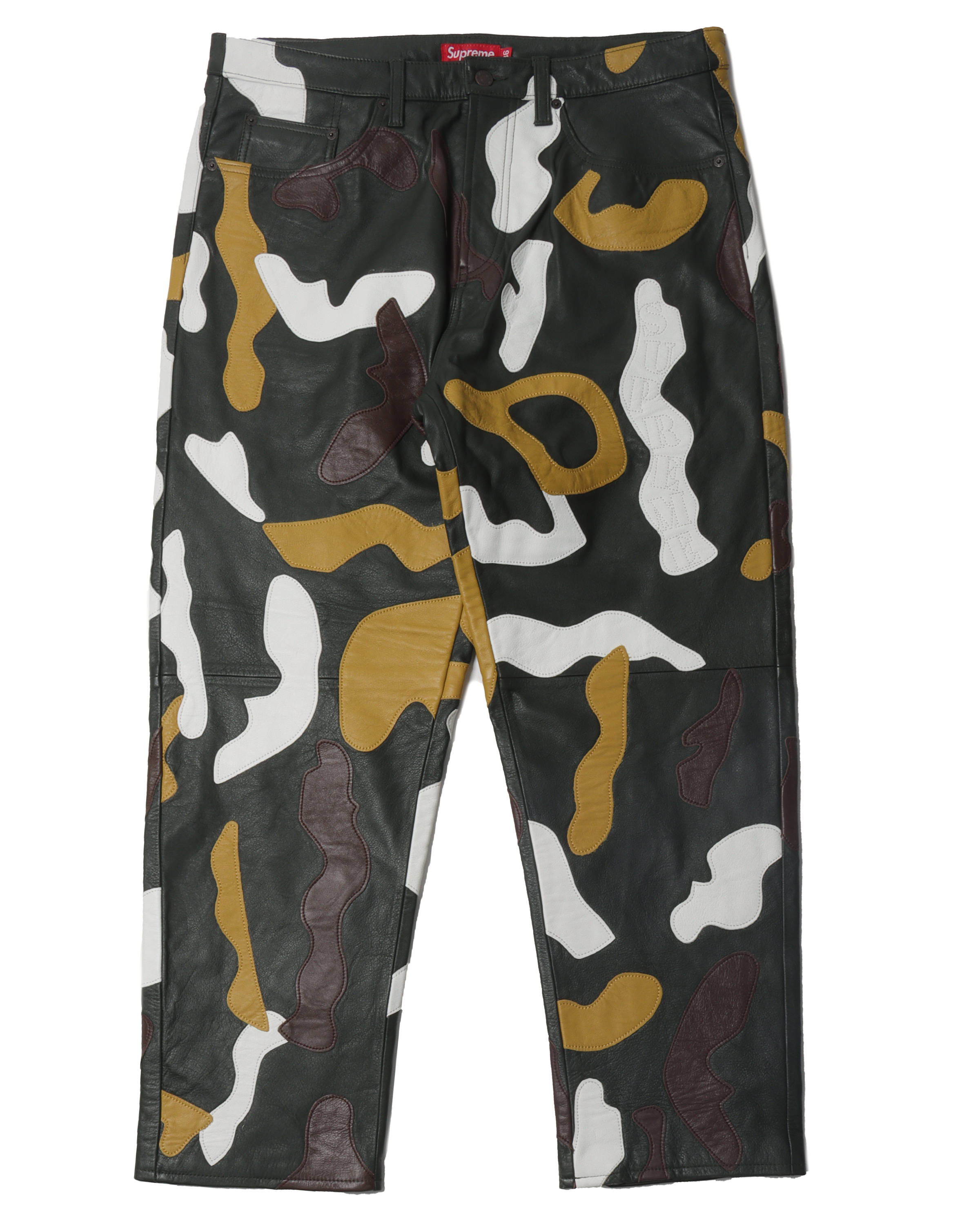 Supreme AW19 Camouflage Leather 5-Pocket Pants