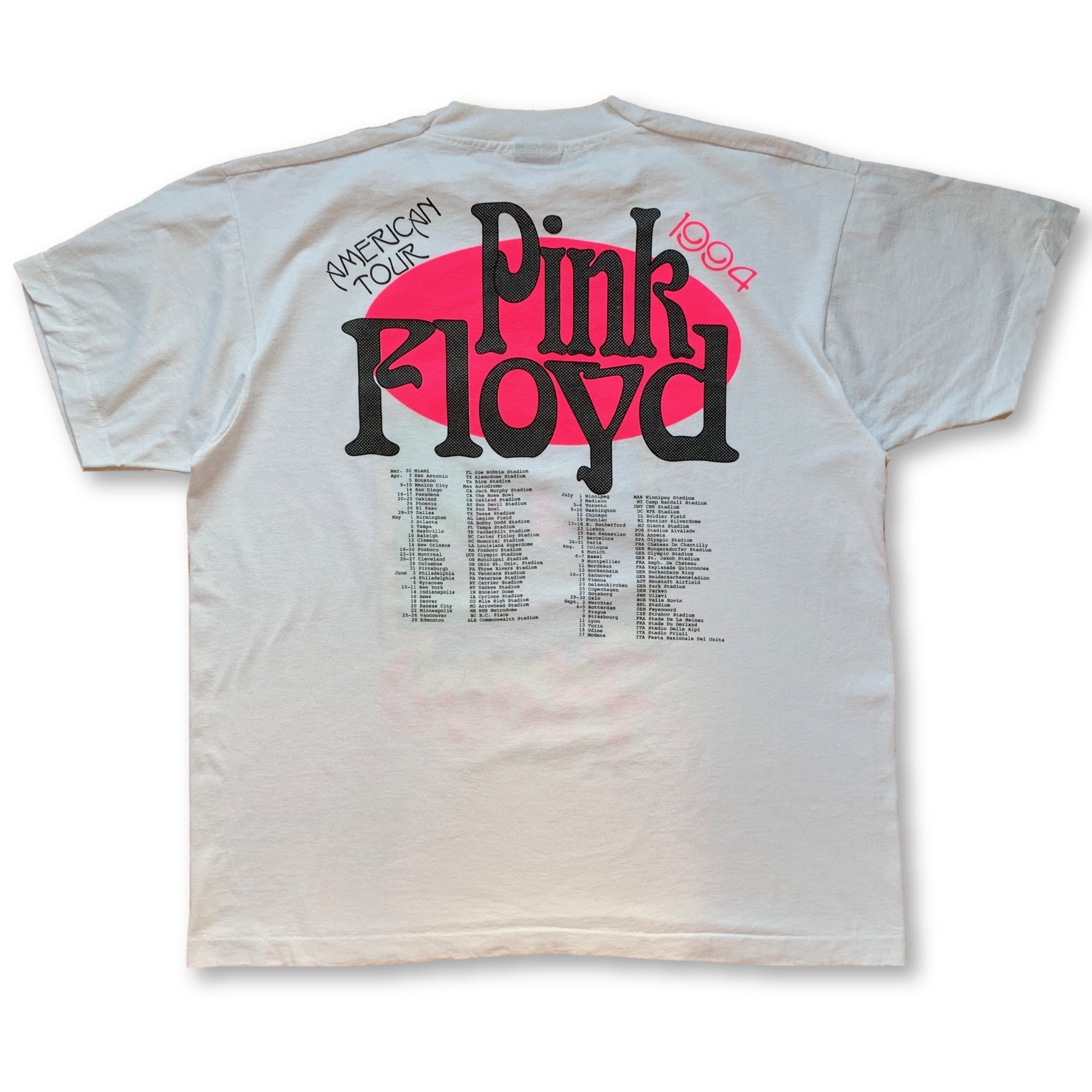 Vintage Pink Floyd 1994 World Tour T-Shirt - XL