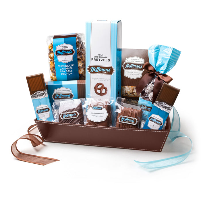 Signature Taste of Hoffman's Gourmet Chocolate Gift Basket- Silver