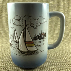 Otagiri large sailboats mug