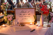 “Shake It Like A Polaroid Picture” Guest Book Frame 