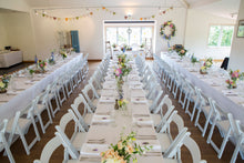 White Tablecloth - 2.4m Tables