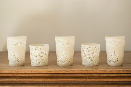 Votives Faux Ivory