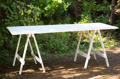 Tables White Wooden - 1.9m