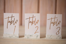 Table Numbers Marble Set