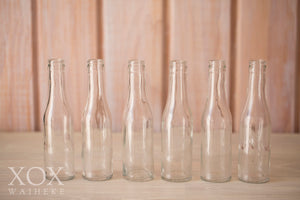 Vintage glass bottles - set of 70