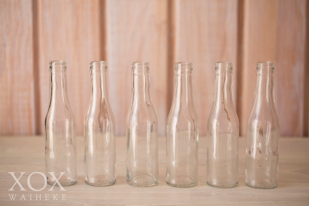 Vintage glass bottles - set of 70