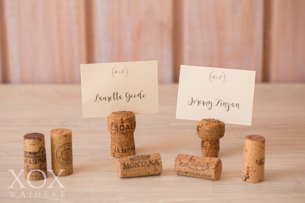 Corks for Place Name Cards