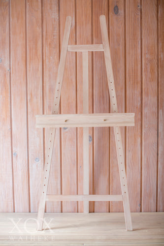Wooden Whitewashed Easel