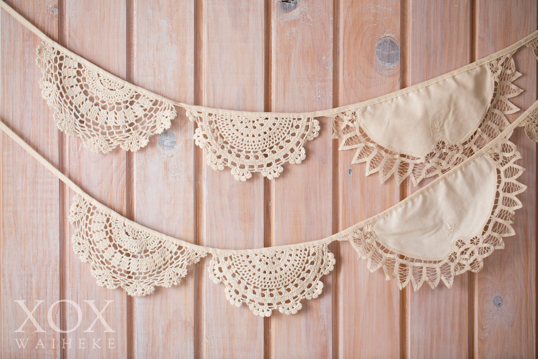 Vintage Lace Bunting