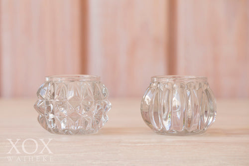 Votives Small Round Crystal