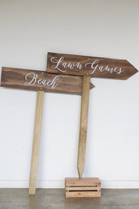 Wooden Arrow Signs