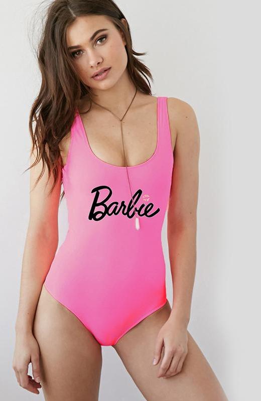 barbie one piece bathing suit