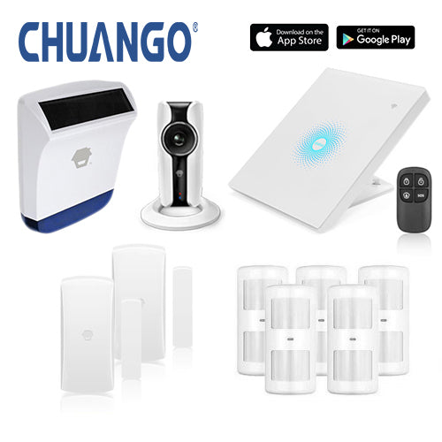 Chuango AWV Plus 'Deluxe 260' WiFi Home Security Alarm + IP Camera