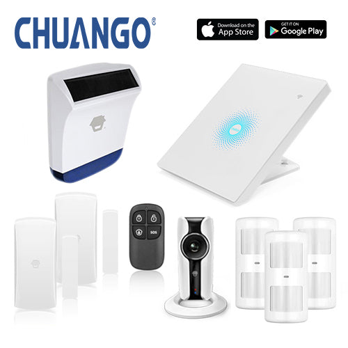 Chuango AWV Plus 'Premium 260' WiFi Home Security Alarm + IP Camera