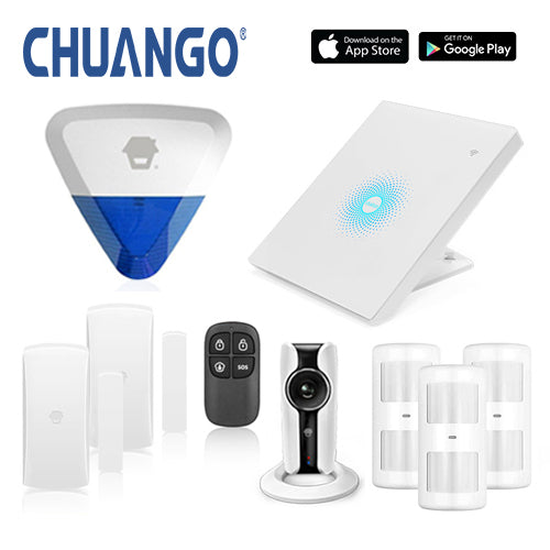 Chuango AWV Plus 'Premium 280' WiFi Home Security Alarm + IP Camera