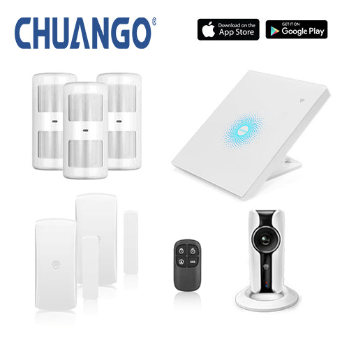 Chuango AWV Plus 'Premium' WiFi Home Security Alarm + IP Camera