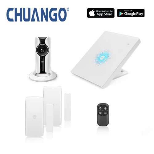 Chuango AWV Plus 'Starter' WiFi Home Security Alarm + IP Camera